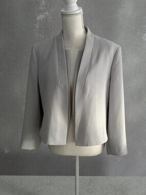 BOSS Jasika Gray Beige Greige Office Blazer Jacket Size US 14